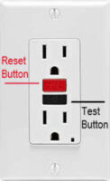 Make sure the replaced outlet is working by pressing the test and reset buttons