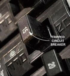 How to reset tripped circuit breaker